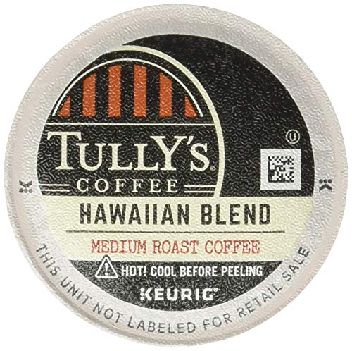 Tully's Coffee Hawaiian Blend, Single-Serve Keurig K-Cup Pods, Medium Roast Coffee, 24 Count