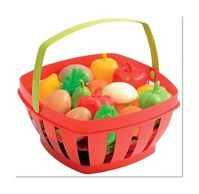 Ecoiffier - 966 - Jeu d'imitation - Panier Garni - Fruits et Légumes - Modèle aléatoire