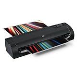 GBC Thermal Laminator Machine, Fusion 1000L, 12 Inch, 4 Min Warm-up, 3 or 5 Mil, with 10 EZUse Laminating Pouches for Home, Office and Classroom, Black (1703073)