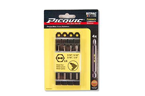 PICQUIC 95010 Clutch Set 3/32, 5/32, 3/16, 1/4"
