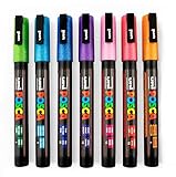 POSCA PC-3ML Glitter Paint Marker - Full Range Set of 7 Pens