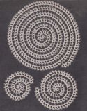 Spiral Doily Set Crochet Pattern Round Doilies