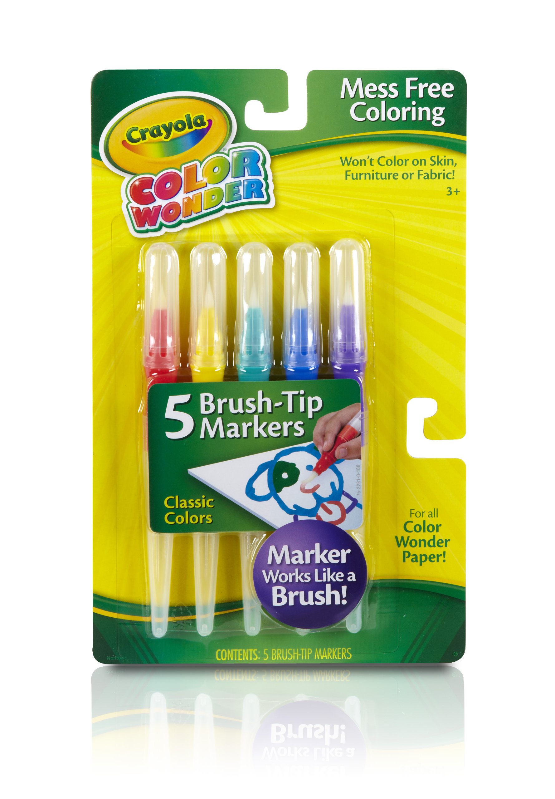 Book Cover Crayola Classic Color Wonder Brush Tip Markers