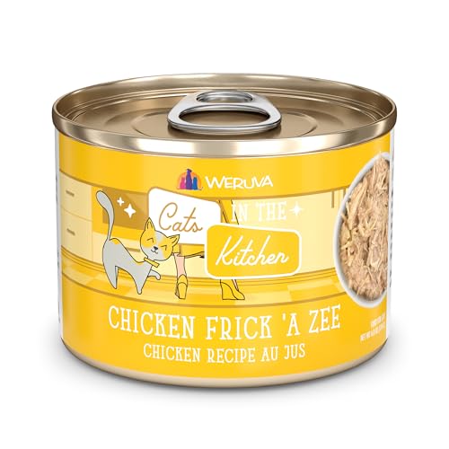 Weruva Cats in The Kitchen, Chicken Frick 'A Zee with Chicken Au Jus Cat Food, 6oz Can (Pack of 24)