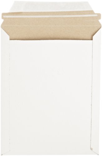 Pratt MJ-2 Self-Seal Stay Flat Mailer, White, 7" x 9" (Pack of 100)