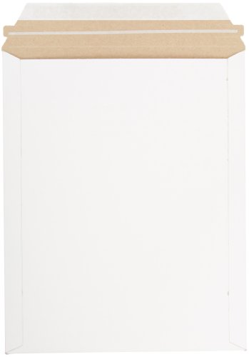 Pratt MJ-4 Self-Seal Stay Flat Mailer, White, 9.75" x 12 1/4" (Pack of 100)