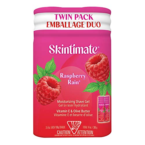 Book Cover Skintimate PX-564 Signature Scents Moisturizing Shave Gel for Women, Raspberry Rain Scent with Vitamin E and Olive Butter - 7 Ounce Twin Pack