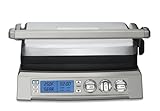 Cuisinart 6-in-1 Elite Griddler, Electric Grill, Griddle & Top Melt, 500°F Temperature Sear Function, LCD Screen, Dishwasher-Safe Cooking Plates, GR-300WSP1, Stainless Steel