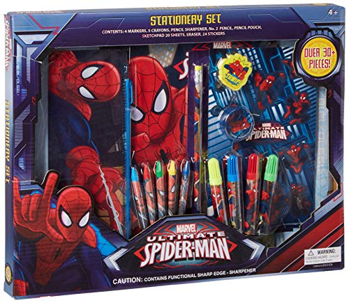 Book Cover Marvel The Amazing Spider-Man 30Piece Stationery Set - School Supplies