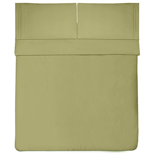 1500 Supreme Collection Extra Soft Queen Sheets Set, Sage - Luxury Bed Sheets Set With Deep Pocket Wrinkle Free Hypoallergenic Bedding, Over 40 Colors, Queen Size, Sage