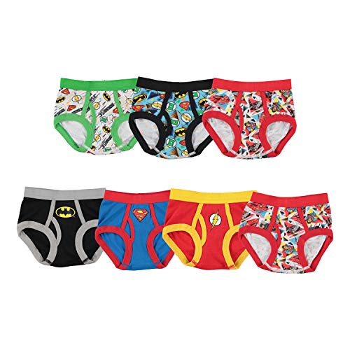 Handcraft Little Boys' Justice League Logo Brief (Pack of 7)