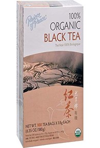 Prince of Peace Organic Black Tea, 100 Tea Bags â€“ 100% Organic Black Tea â€“ Unsweetened Black Tea â€“ Lower Caffeine Alternative to Coffee â€“ Herbal Health Benefits