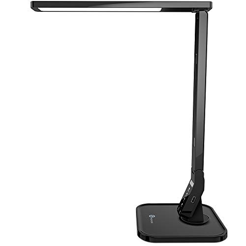 Book Cover TaoTronics LED Desk Lamp with USB Charging Port, 4 Lighting Modes with 5 Brightness Levels, 1h Timer, Touch Control, Memory Function,14W, Official Member of Philips EnabLED Licensing Program