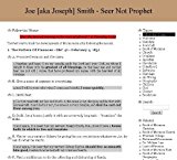 Joe (aka Joseph) Smith - Seer Not Prophet