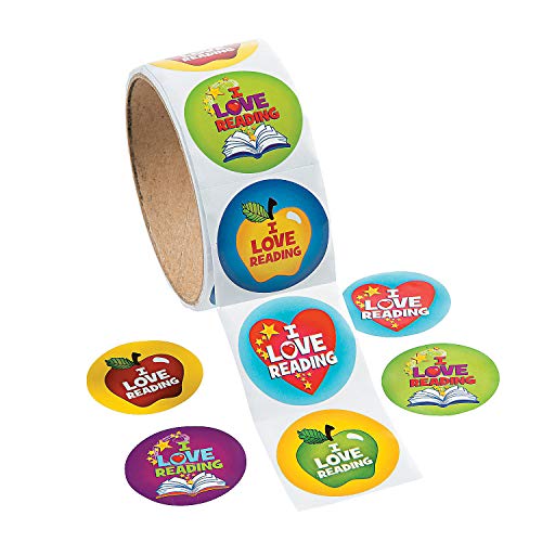 Fun Express I Love to Read Stickers - 1 Piece - Educational and Learning Activities for Kids