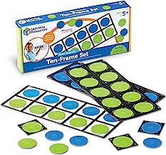 Book Cover Learning Resources LER6644 Giant Magnetic Ten-Frame Set, Set of 4
