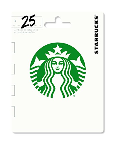 Book Cover Starbucks Gift Card $25 - Packaging may vary