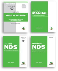 2012 Wood Design Package - including the National Design Specification® for Wood Construction (NDS®) & NDS Supplement: Design Values for Wood Construction (4 volumes set)