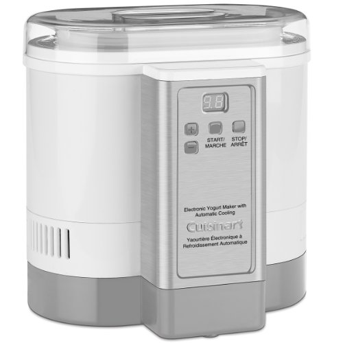 Cuisinart CYM-100 Electronic Yogurt Maker with Automatic Cooling,3.12lb Jar Capacity,(1.5L)