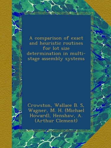 A comparison of exact and heuristic routines for lot size determination in multi-stage assembly systems