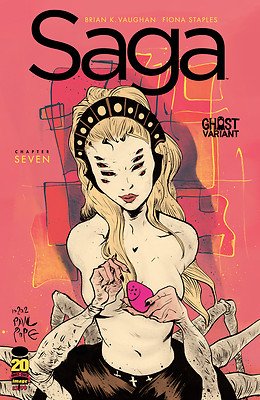 Saga 7 Ghost Variant Cover