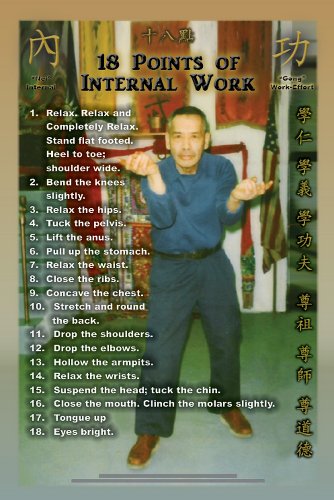 18 Points Nei Kung Internal Work - Wall Chart - Southern Praying Mantis