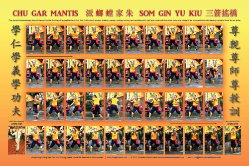Chu Gar Southern Praying Mantis; Som Gin Yu Kiu - Wall Chart
