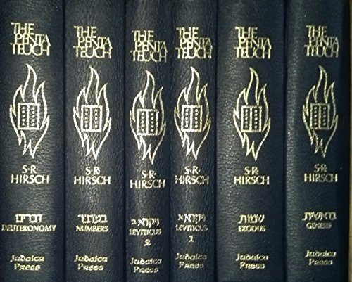 The Pentateuch (6 Volume Set) with Commentary By Rabbi Samson Raphael Hirsch