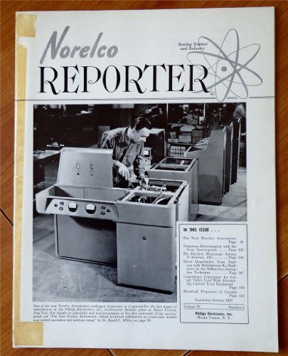 Norelco Reporter September-October 1957 Vol. IV, No. 5 (Norelco Autrometer, Coincidence Corrections for Geiger Tubes Used with Alternating Current X-ray Equipment, X-ray Analysis with Molybdenum Ka Radiation)