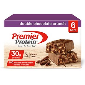 Premier Protein 30g Protein Bar, Double Chocolate Crunch, 2.53 oz Bar, (6 Count)
