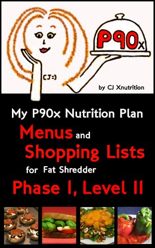 My P90x Nutrition Plan: Menus and Shopping Lists for Fat Shredder, Phase 1, Level II