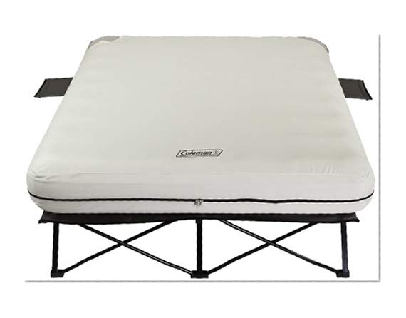 Book Cover Coleman Queen Airbed Folding Cot with Side Tables and 4D Battery Pump