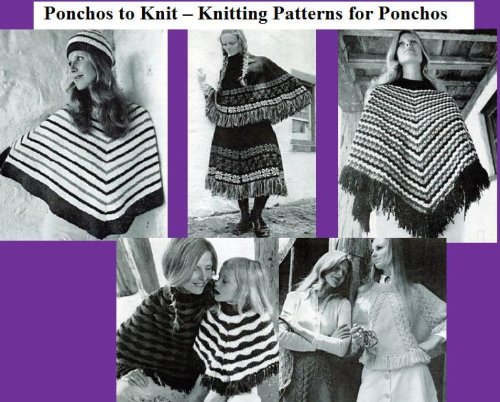 Ponchos de punto - telar para Ponchos (Spanish Edition)