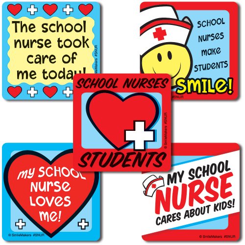 School Nurse Stickers - 100 Per Pack