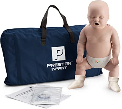 Prestan Infant CPR-AED Manikin with Rate Monitor, Medium Skin (Medium Skin, 1)