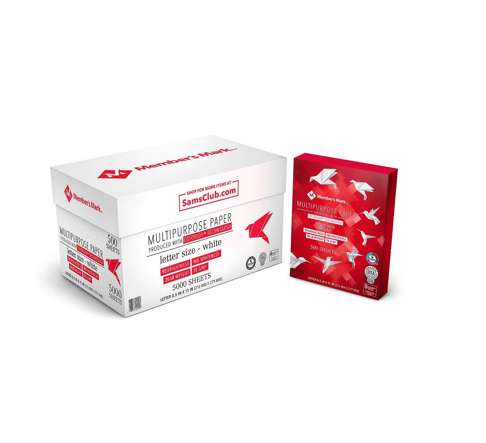 Member's Mark - Copy Paper, 92 Bright, 8-1/2 x 11" - Case