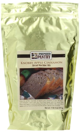 Book Cover The Prepared Pantry Bread Machine Mix, Knobby Apple Cinnamon Gourmet, 20 Ounce