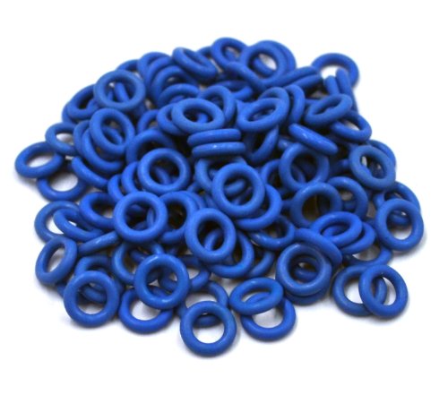 Book Cover Cherry MX Rubber O-Ring Switch Dampeners Blue 40A-R - 0.4mm Reduction (125pcs)