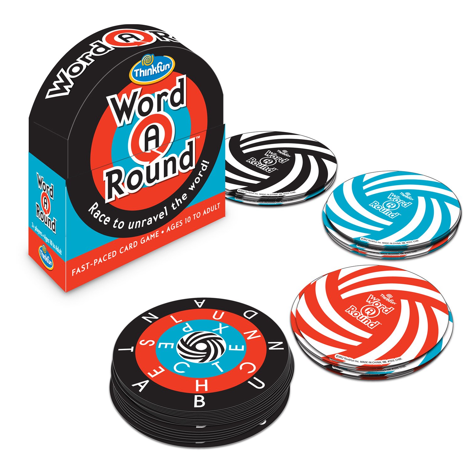 Book Cover Think Fun Word A Round Game - Award Winning Fun Card Game For Age 10 and Up Where You Race to Unravel the Word