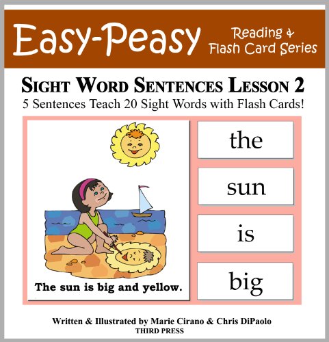 Sight Word Sentences Lesson 2: 5 Sentences Teach 20 Sight Words with Flash Cards (Learn to Read Sight Words)
