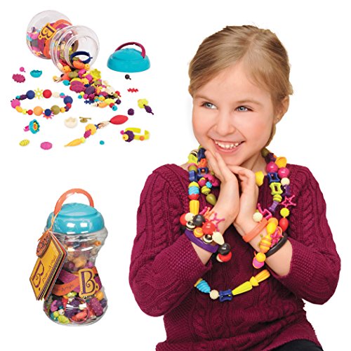 Book Cover B Toys - (300-pcs) Pop Snap Bead Jewelry - DIY Jewelry Kit for Kids