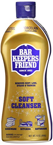 Book Cover BAR KEEPERS FRIEND Soft Cleanser Premixed Formula | 13 Oz | (2 Pack)']
