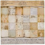 Tim Holtz idea-ology French Industrial Paper Stash, Beige