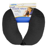 Cloudz Microbead Travel Neck Pillow - Black