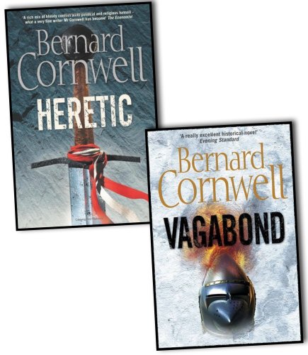 Bernard Cornwell Grail Quest 2 Books Collection Pack Set RRP: Ã‚Â£15.98 (Vagabond, Heretic)