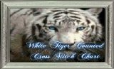 White Tiger Counted Cross Stitch Chart