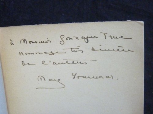 YOURCENAR Marguerite Alexis ou le traitÃ© du vain combat EDITION ORIGINALE