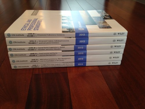 2013 Level 3 CFA Curriculum Books Vol 1-6 (Complete Set)