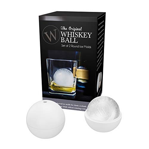 The Original Whiskey Ball - Jumbo Ice Ball Mold - Two Pack - Bartending Essential