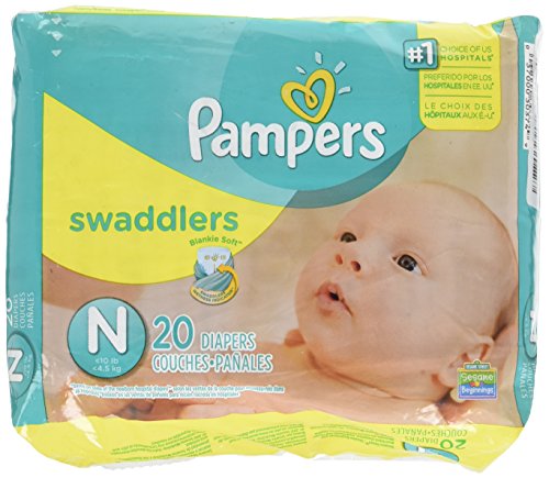 Book Cover Pampers Swaddlers Diapers, Newborn (Up to 10 lbs.), 20 Count